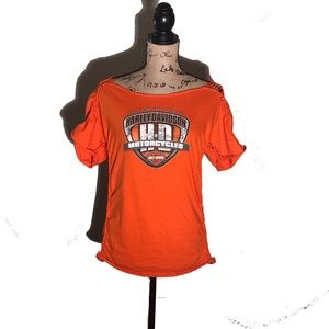 ✂️ Cut up revamped Harley Davidson tshirt